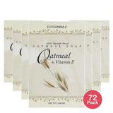 Sunaroma Oatmeal & Vitamin E Bath Bar Soap 4.25 Oz (Pack of 72)