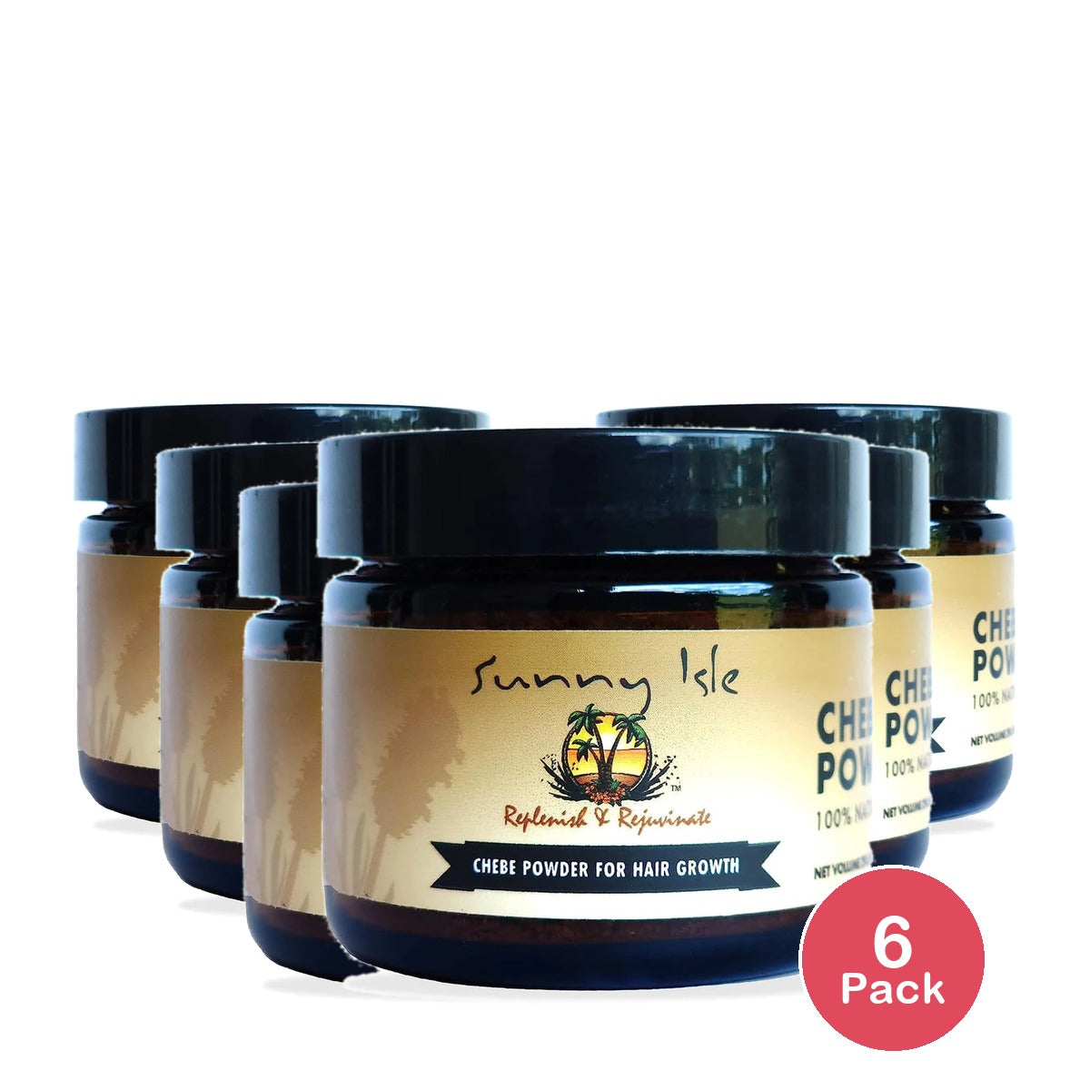 Sunny Isle Authentic African Chebe Powder 1 Oz(Pack of 6)