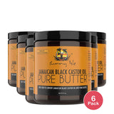 Sunny Isle Black Castor Oil Pure Butter (Original) 8oz (Pack of 6)