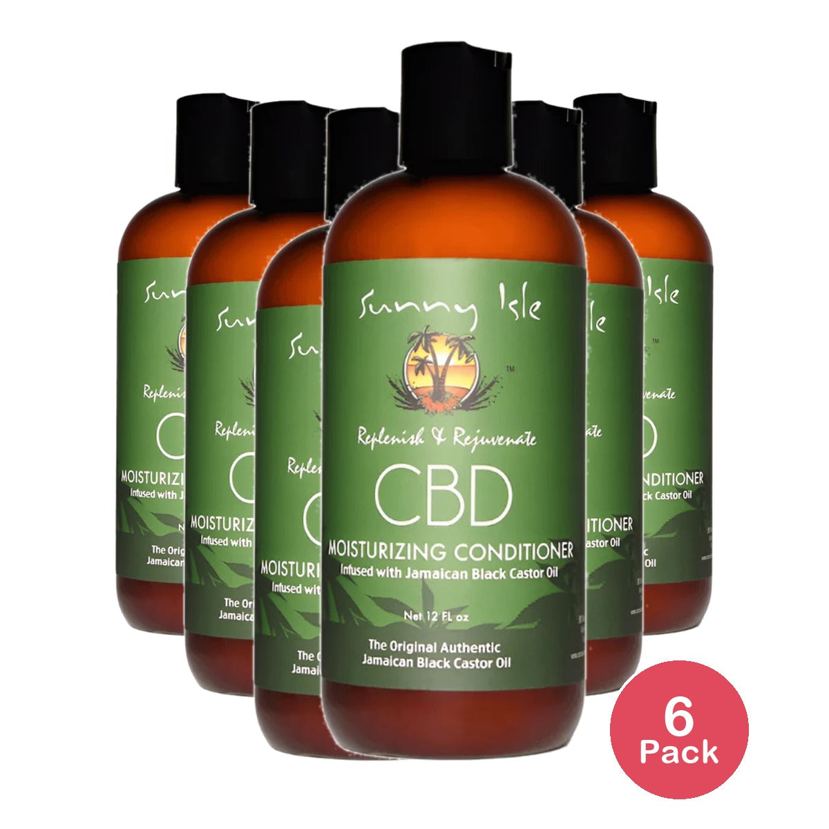 Sunny Isle CBD Conditioner 1 Pack in Black 12 Fl. Oz