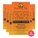 Sunny Isle Jamaican Black Castor Oil Eyelash & Eyebrow Growth Serum 2 Oz (Pack of 6)