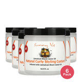 Sunny Isle Jamaican Black Castor Oil,  Natural Curly Styling Custard 8 Fl. Oz (Pack of 6)