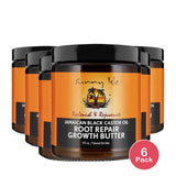 Sunny Isle Jamaican Black Castor Oil Root Repair Growth Butter - 8 oz (Pack of 6)