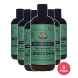 Sunny Isle Jamaican Black Castor Oil Tea Tree Mint Conditioner 354ml, Hydration 12 Oz (Pack of 6)