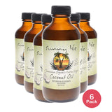 Sunny Isle Jamaican Organic Extra Virgin Coconut Oil 4 Fl. Oz (Pack of 6)