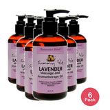 Sunny Isle Lavender Massage and Aromatherapy Oil (8. Oz (Pack of 6)