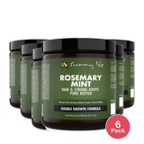 Sunny Isle Rosemary Mint Hair and Strong Roots Butter 8oz (Pack of 6)