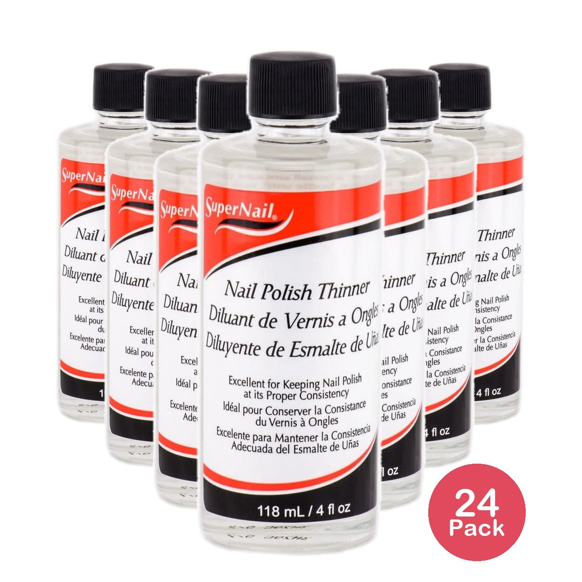 SuperNail Nail Polish Thinner 4 Oz (Pack of 24)