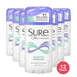 Sure Solid Anti-Perspirant Deodorant Unscented 2.6 Oz (Pack of 12)