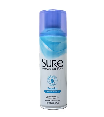Aerosol Unscented Anti Perspirant and Deodorant by Sure for Unisex 6 OZ (Pack of 12)