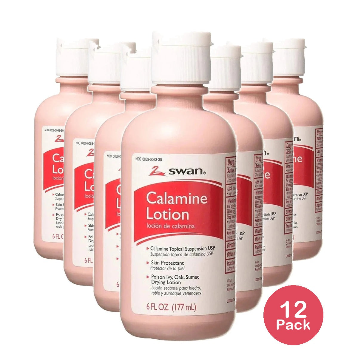 Swan Calamine Lotion 6 oz (Pack of 12)