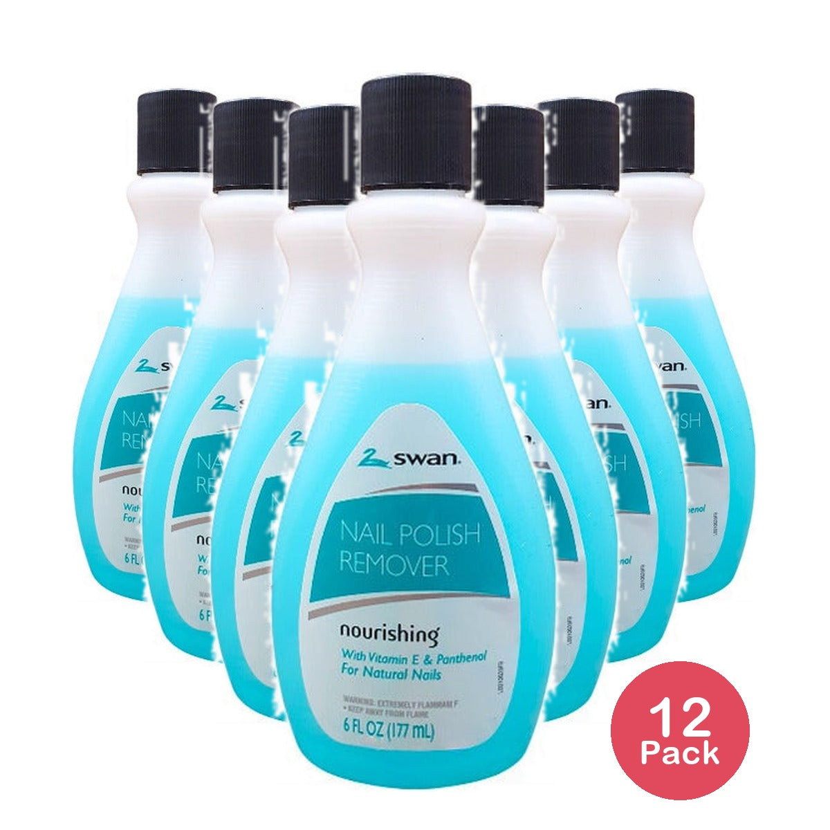 Swan Nail Polish Remover 6 FL OZ (Pack of 12)