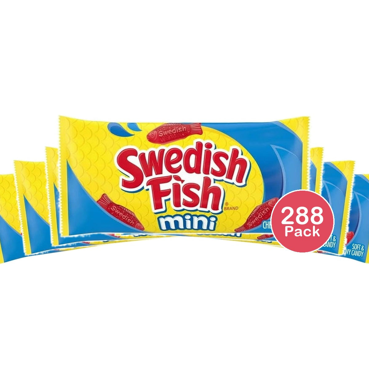 Swedish Fish - Candy - Soft & Chewy 2 Oz (Pack of 288)