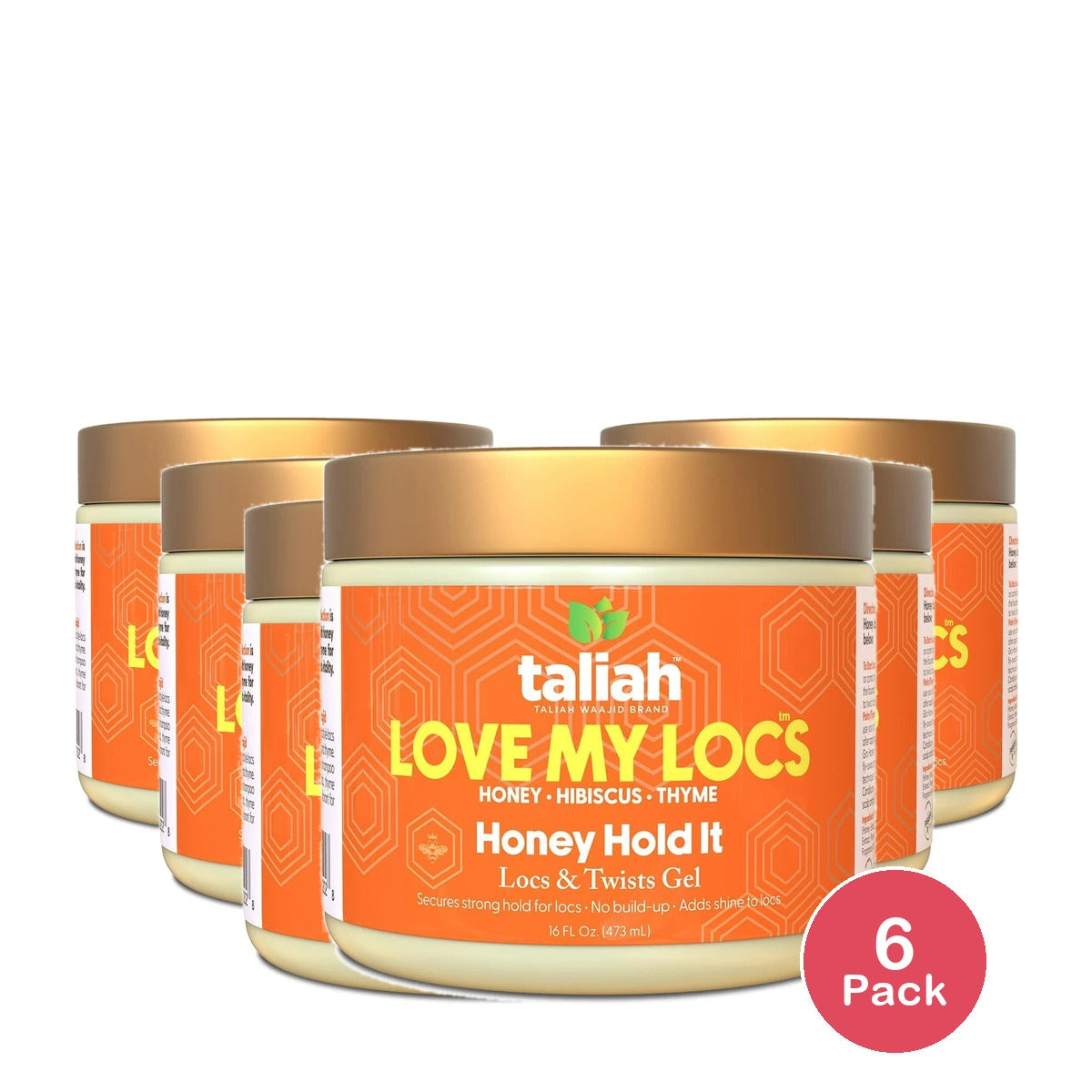 Taliah Waajid Love My Locs Honey Hold It Hair Styling Gel with Honey  16 oz.  1 16 Fl. Oz (Pack of 6)