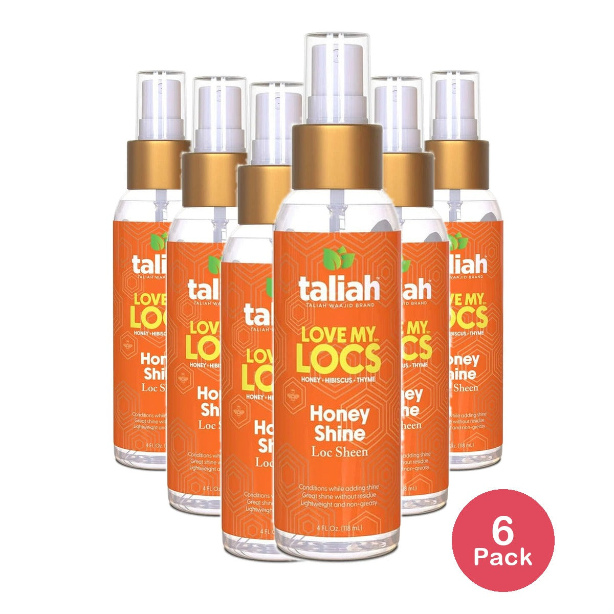 Taliah Waajid Love My Locs Honey Shine Loc Sheen 4 oz. 4 Fl. Oz (Pack of 6)