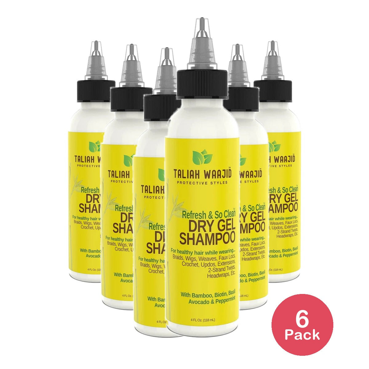 Taliah Waajid Protective Styles Dry Gel Shampoo 4oz 4 Fl. Oz (Pack of 6)