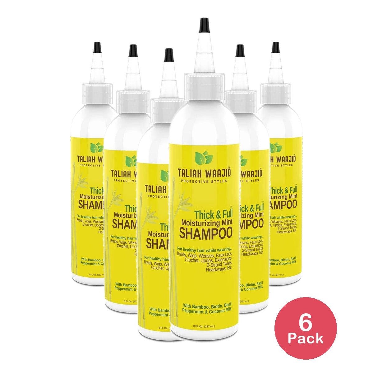 Taliah Waajid Protective Styles Moisturizing Mint Clarifying Adult Daily Shampoo 8 Fl. Oz (Pack of 6)