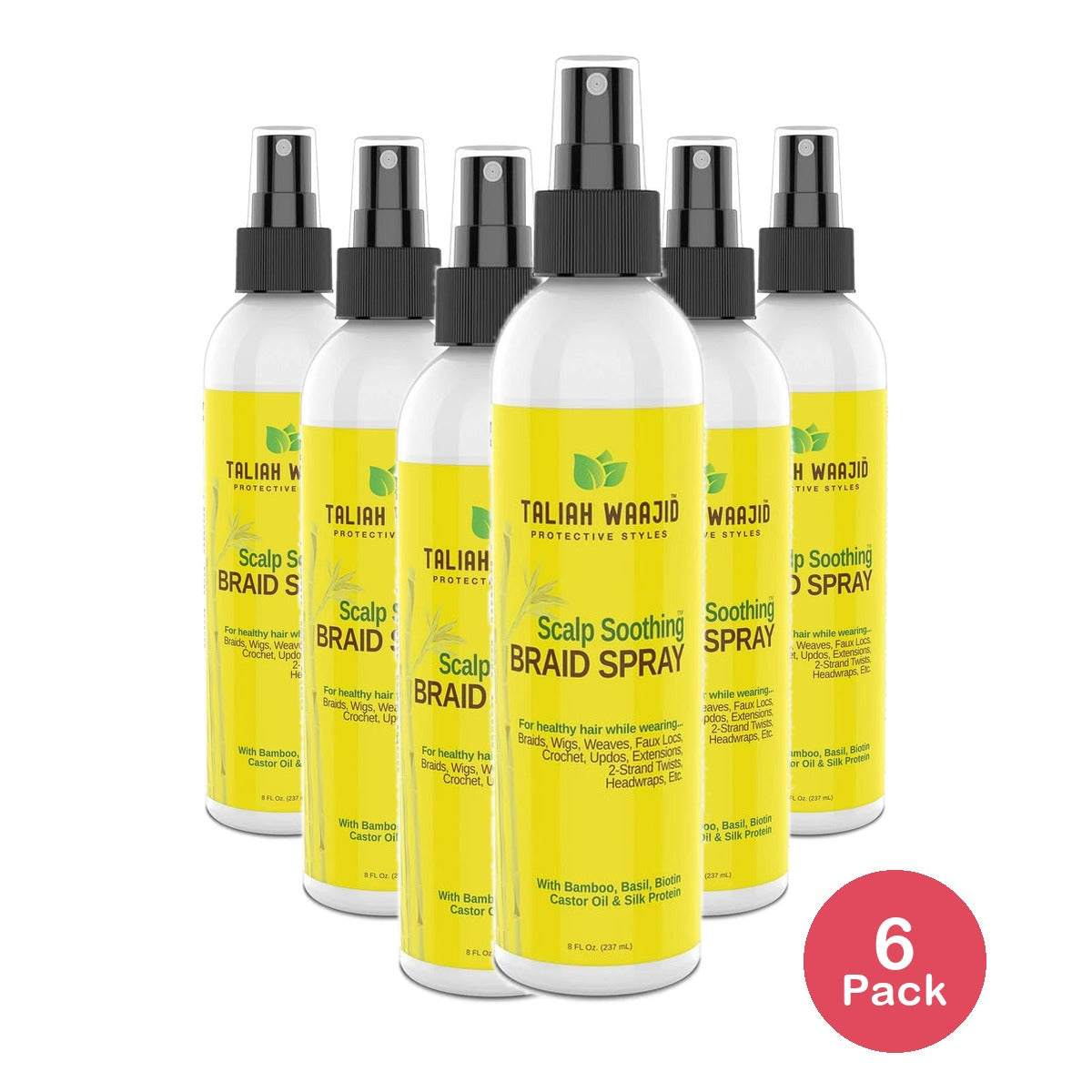 Taliah Waajid Protective Styles Scalp Soothing Braid Spray  8 Oz 8 Fl. Oz (Pack of 6)