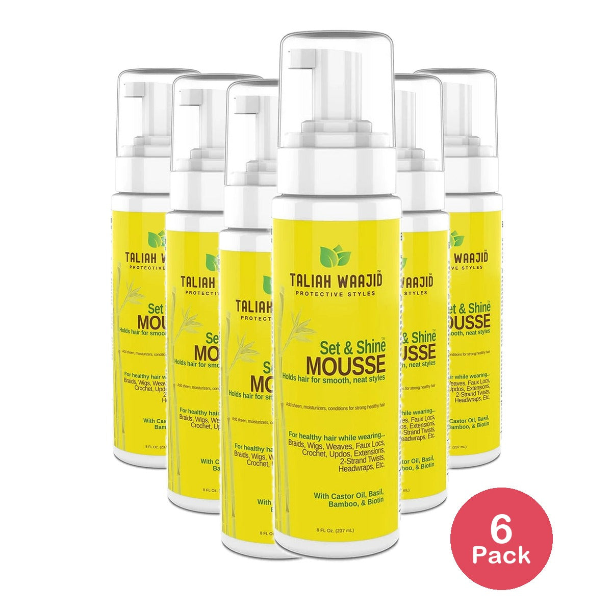 Taliah Waajid Set & Shine Mousse 8 fl oz 8 Fl. Oz (Pack of 6)