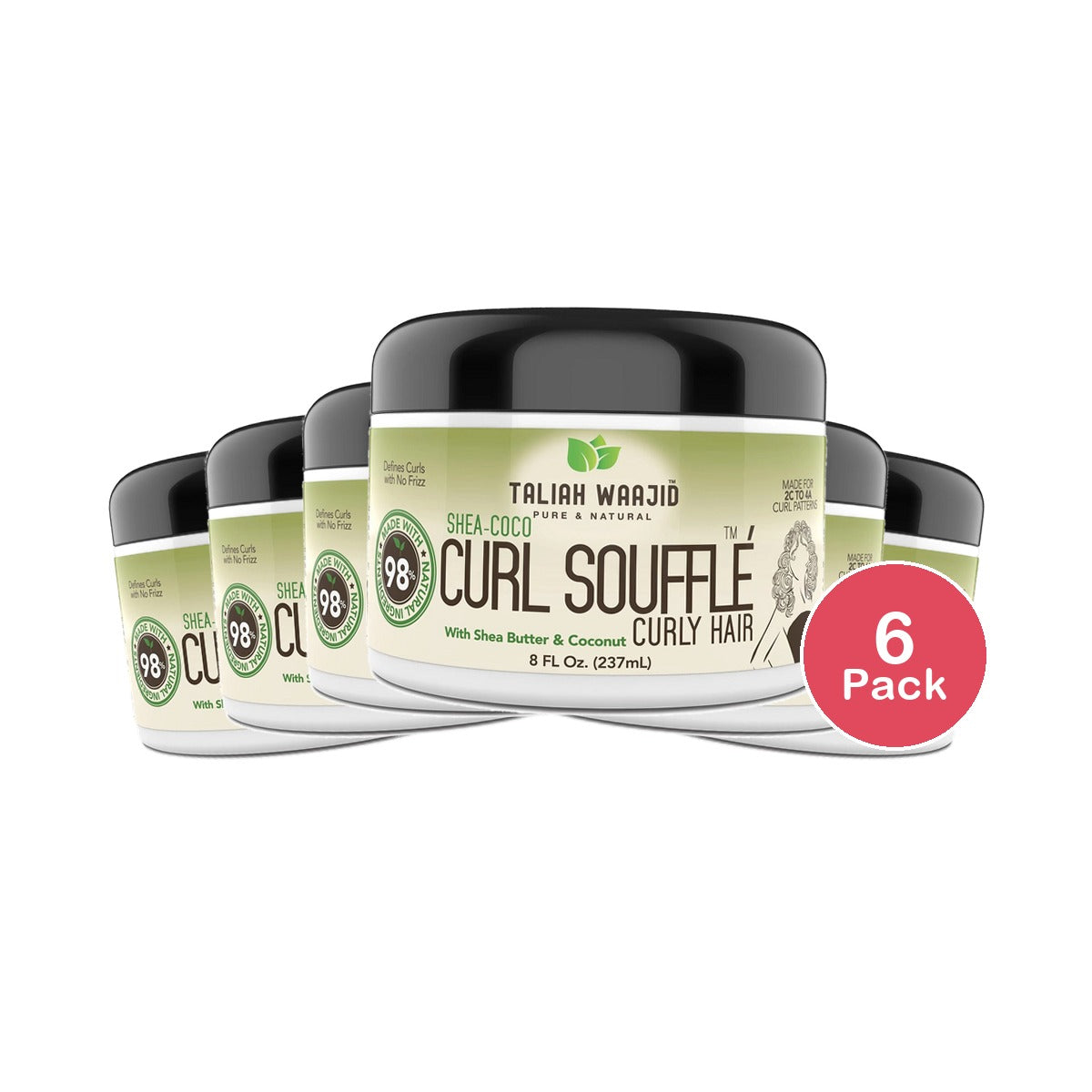 Taliah Waajid Shea Coco Curly Souffle 8 Oz (Pack of 6)