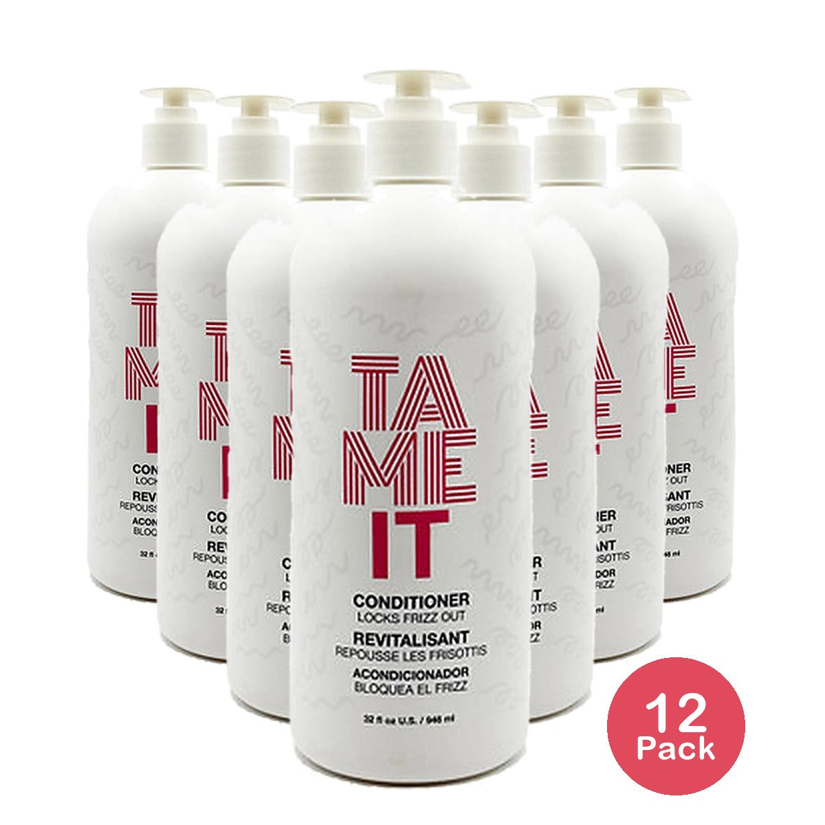 Tame It Shampoo Locks Frizz Out 32 Oz (Pack of 12)