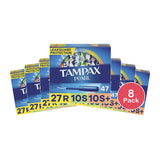 Tampax Pearl Triple Protection 47 Count 10.77oz (Pack of 8)