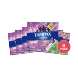 Tampax Radiant Super Absorbency Tampons 9.07Oz (Pack of 6)