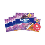 Tampax Radiant Super Plus Absorbency Tampons 8.47Oz (Pack of 6)