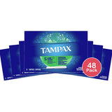 Tampax Tampons With Flushable Applicator Super Absorbancy10 Each 7.2Oz (Pack of 48)