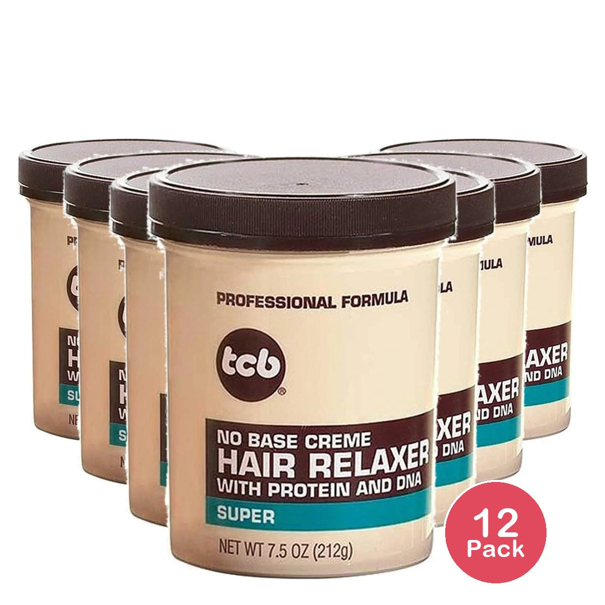 TCB Naturals Hair Relaxer No Base Creme Super 15 Oz (Pack of 12)