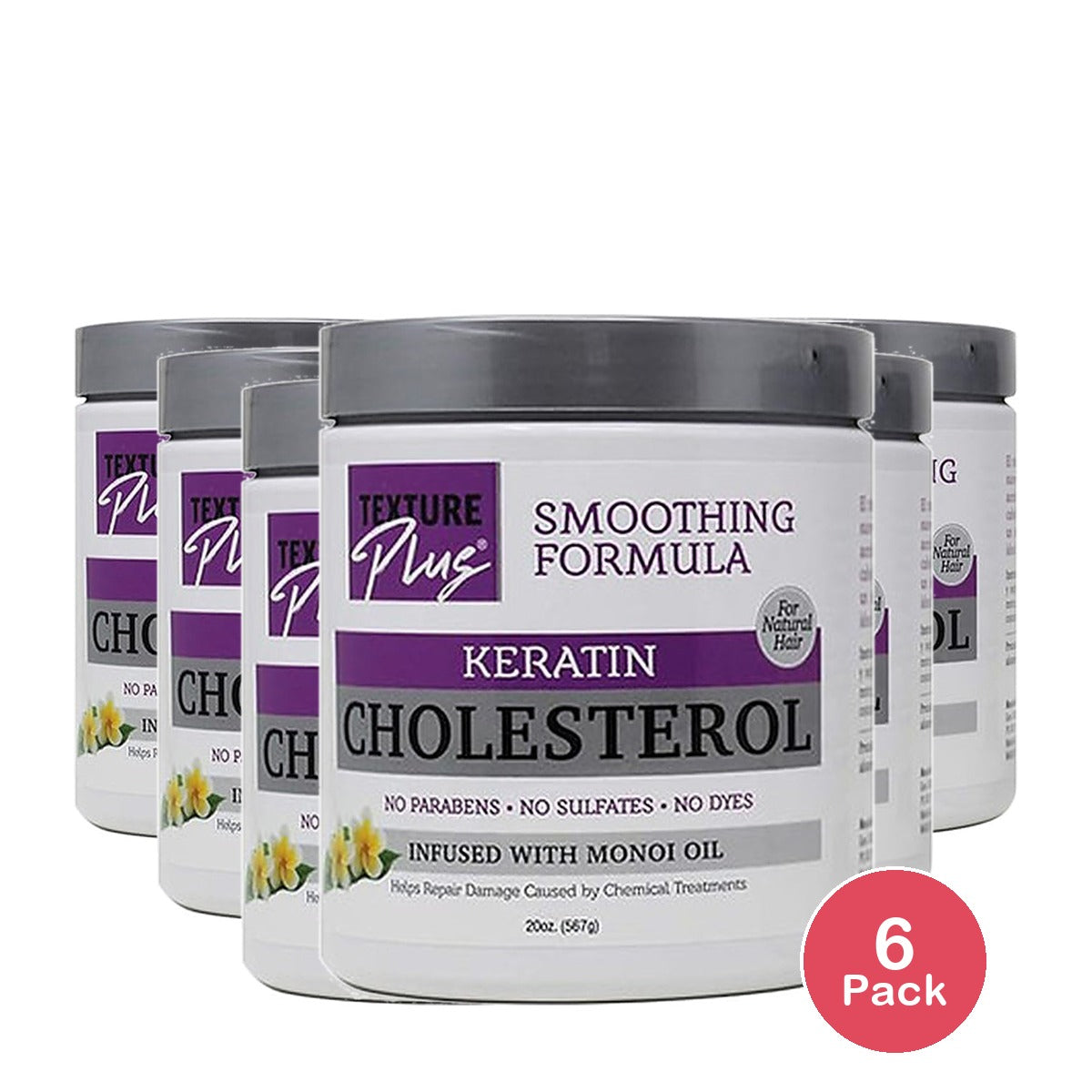 Texture Plus Keratin Cholesterol Conditioner 20 Oz (Pack of 6)