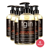 TGIN Moisture Rich Sulfate Free Shampoo For Natural Hair with Amla Oil and Cocon 13. Oz (Pack of 6)