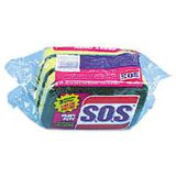 S.O.S Heavy Duty Durable and Long-Lasting Scrubber Sponge 3Oz (Pack of 8)