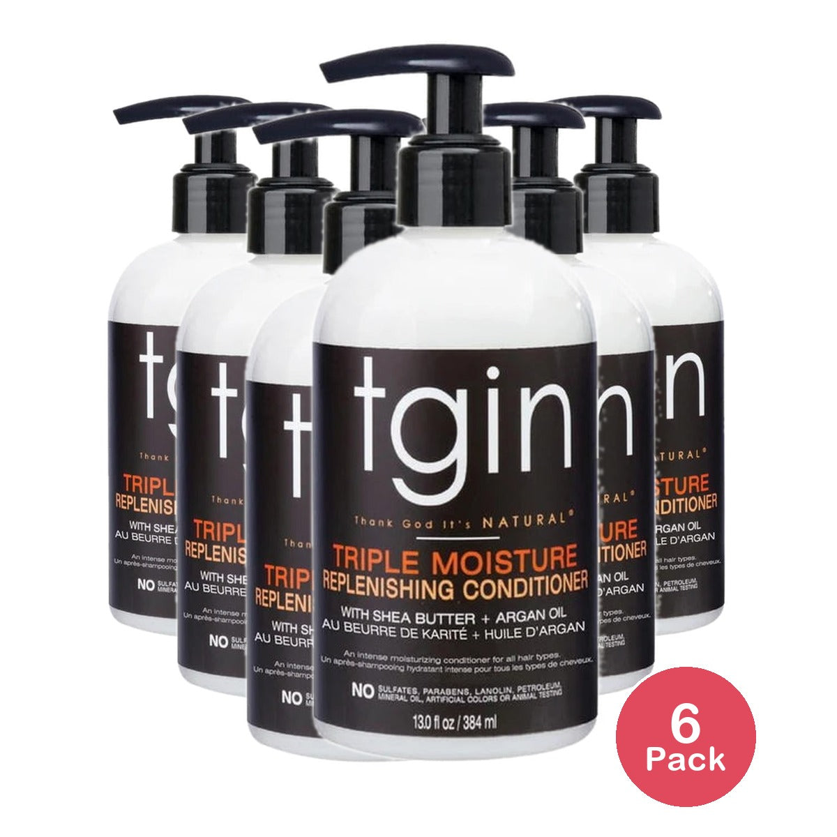 Thank God It's Natural (tgin) Triple Moisture Replenishing Conditioner for Natur 13. Oz (Pack of 6)