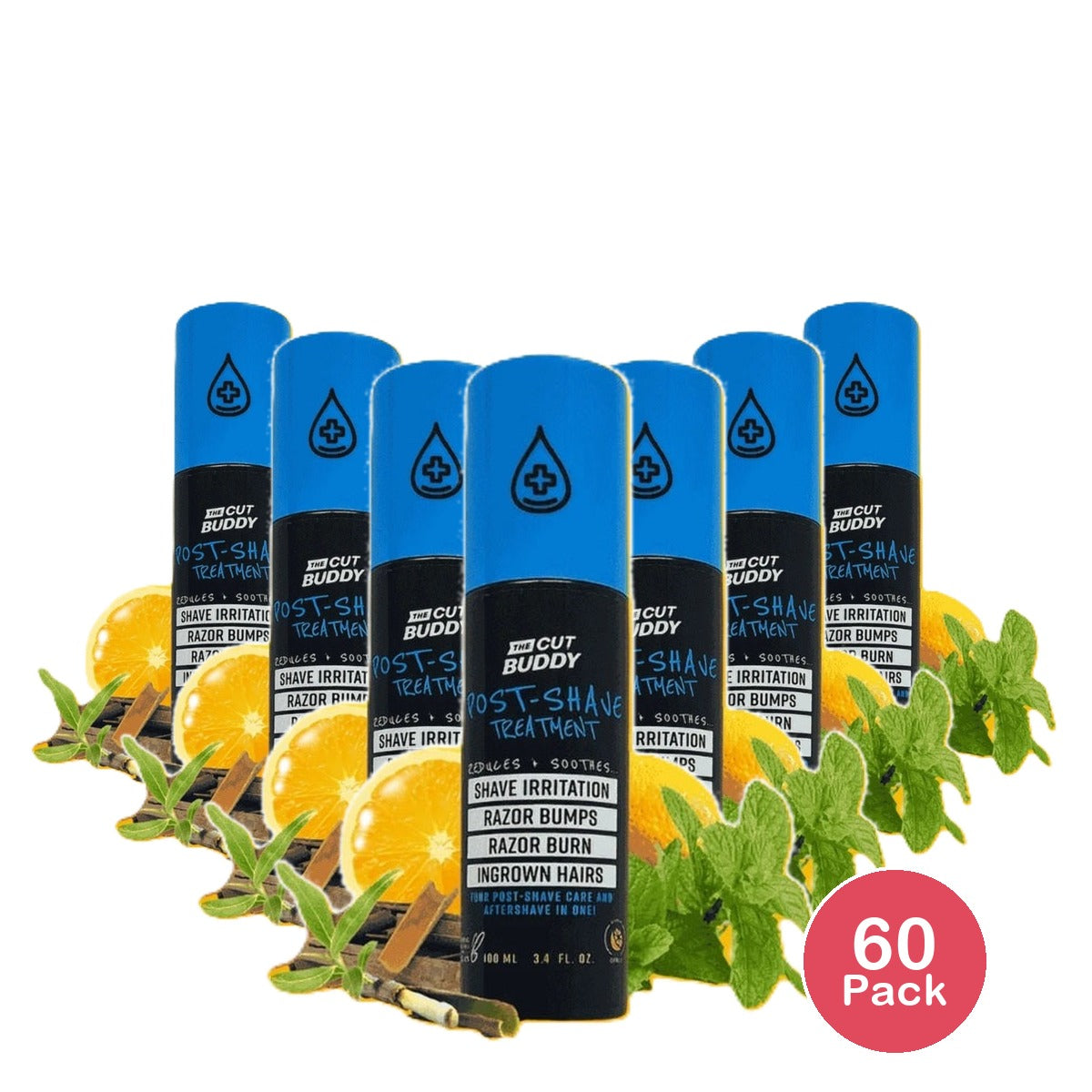 The Cut Buddy Post Shave Irritation Solution 3.4 Oz (Pack of 60)