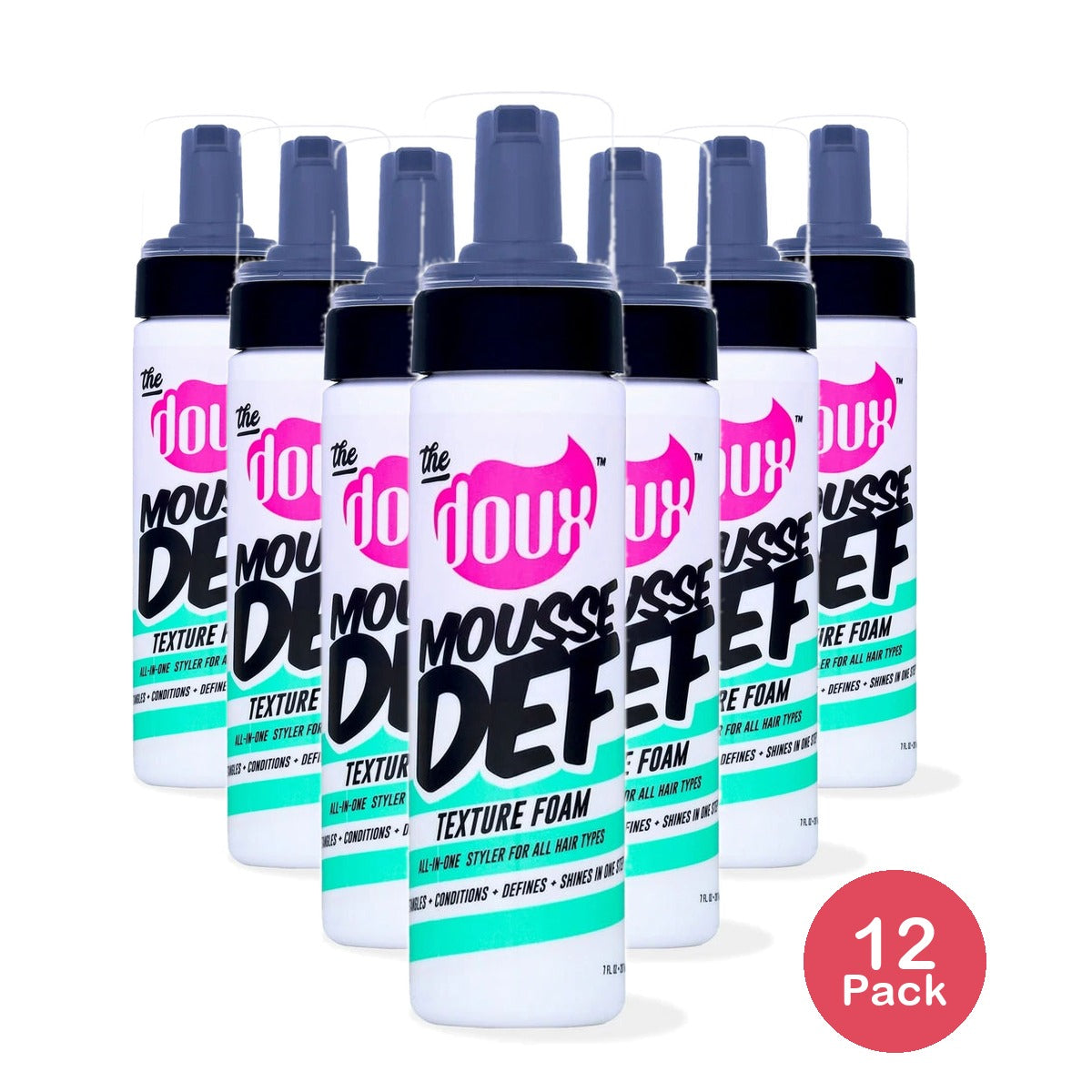 The Doux Mousse Def Texture Foam Curl Enhancer - (Pack of 12) 7 Fl.Oz