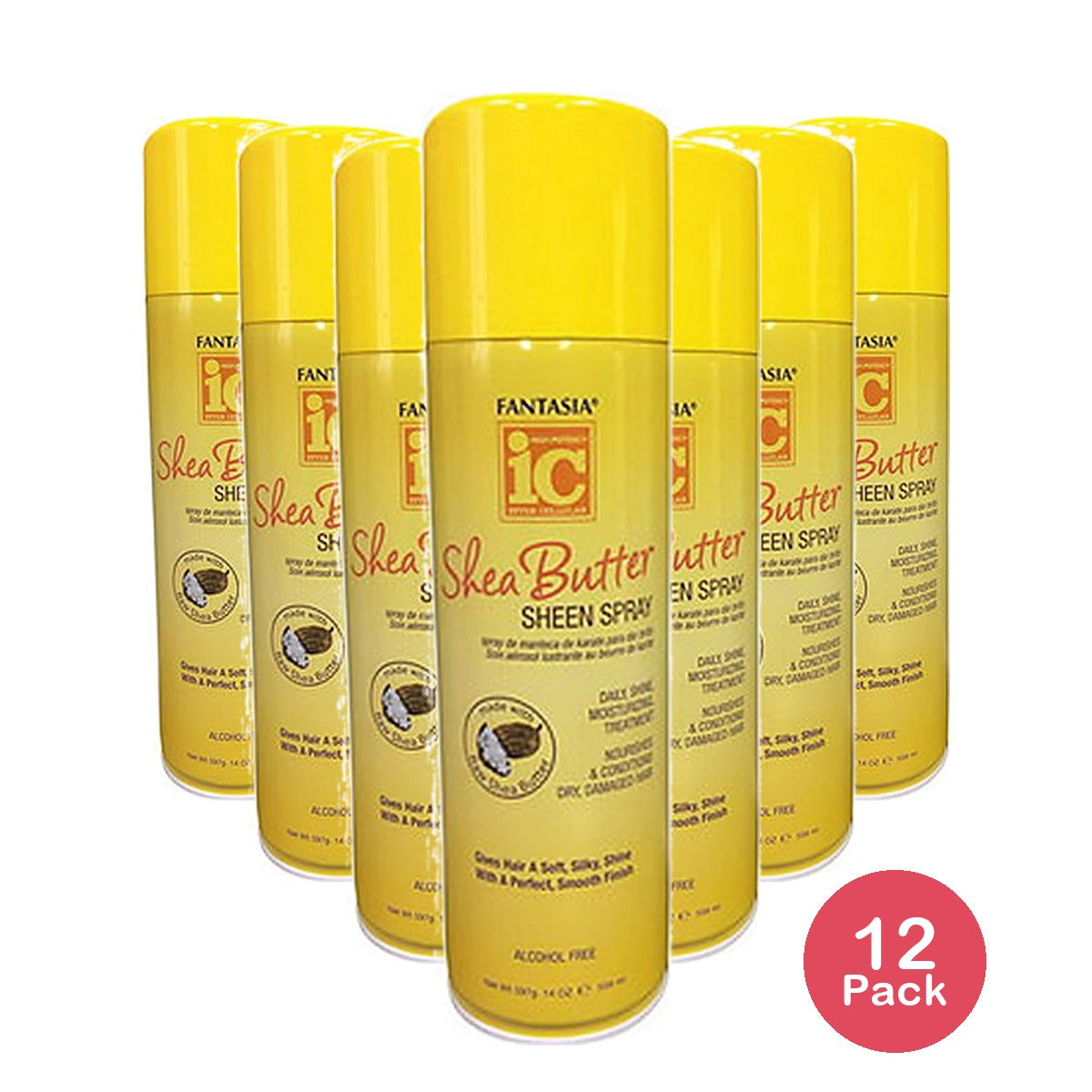 The Fantasia Collection Shea Butter Sheen Spray 14 Oz (Pack of 12)