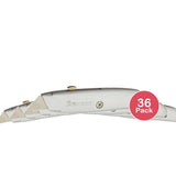 The Faucet Queen Retractable Utility Knife Steel 2.56Oz (Pack Of 36)