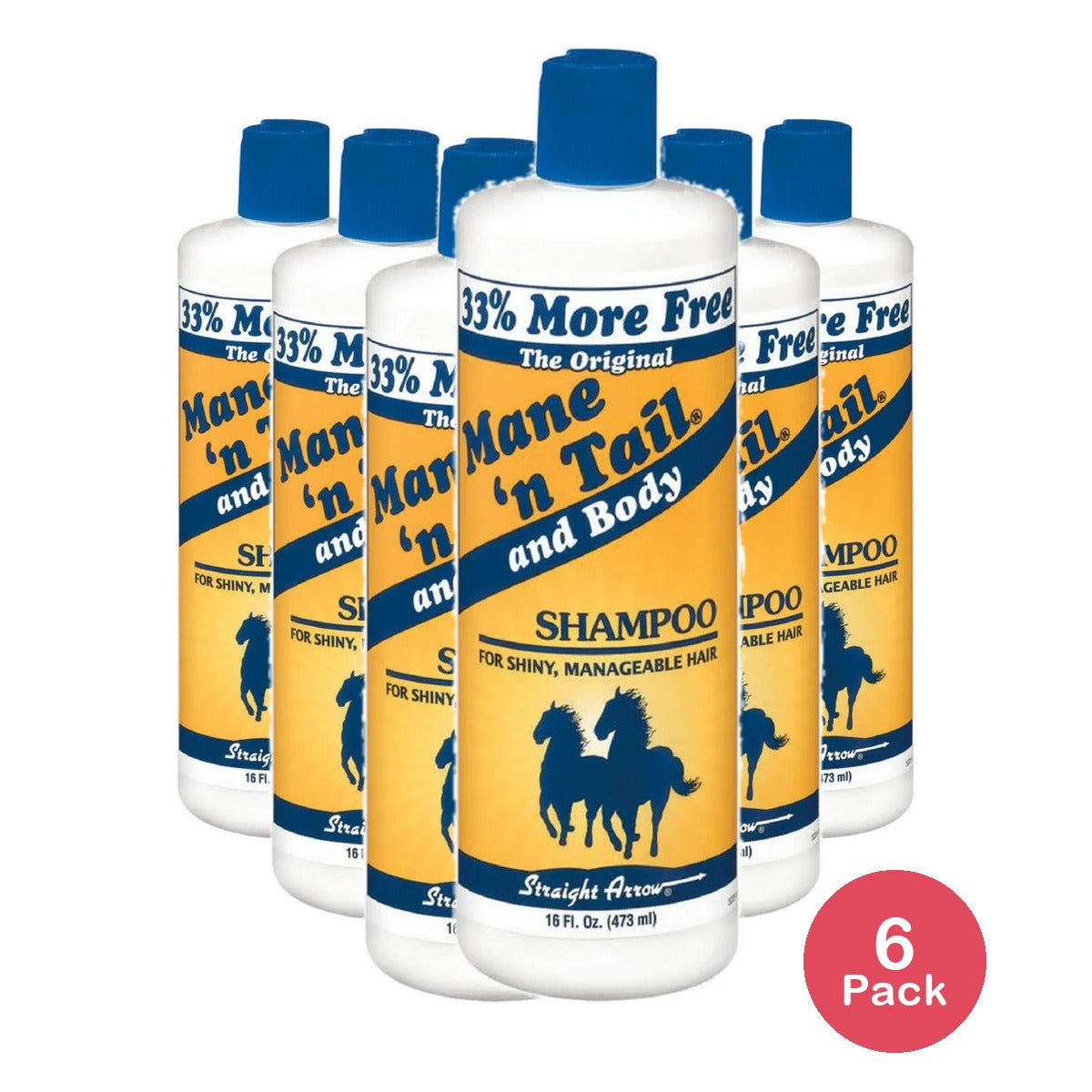 The original mane n tail and body shampoo by straight arrow for unisex 16-oz bo (Pack of 6)