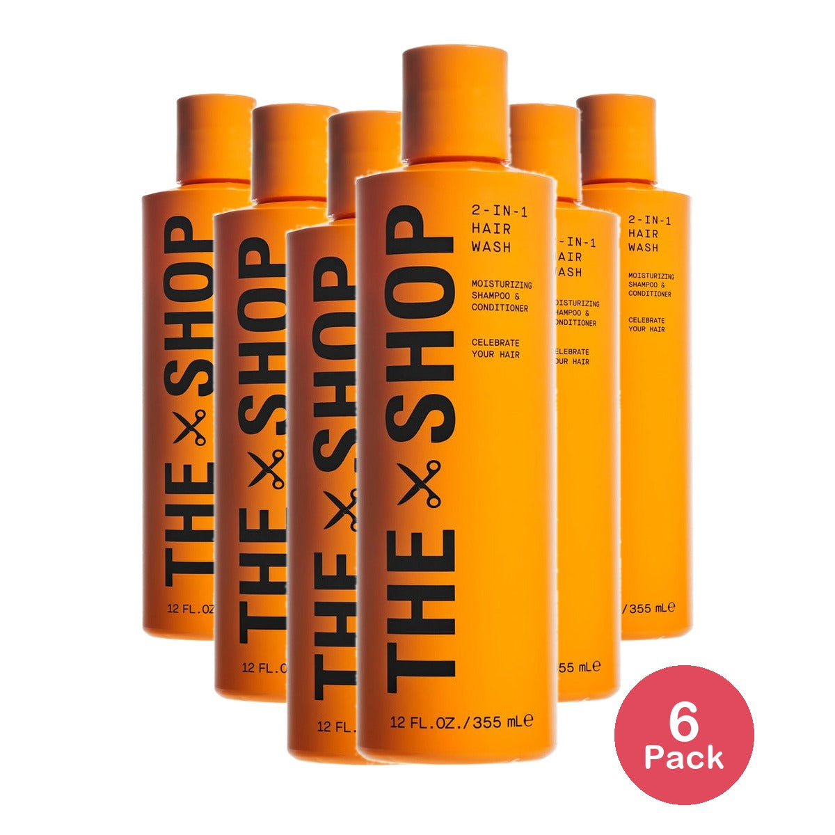 The Shop 2-in-1 Hair Wash 12 Oz (Pack of 6)