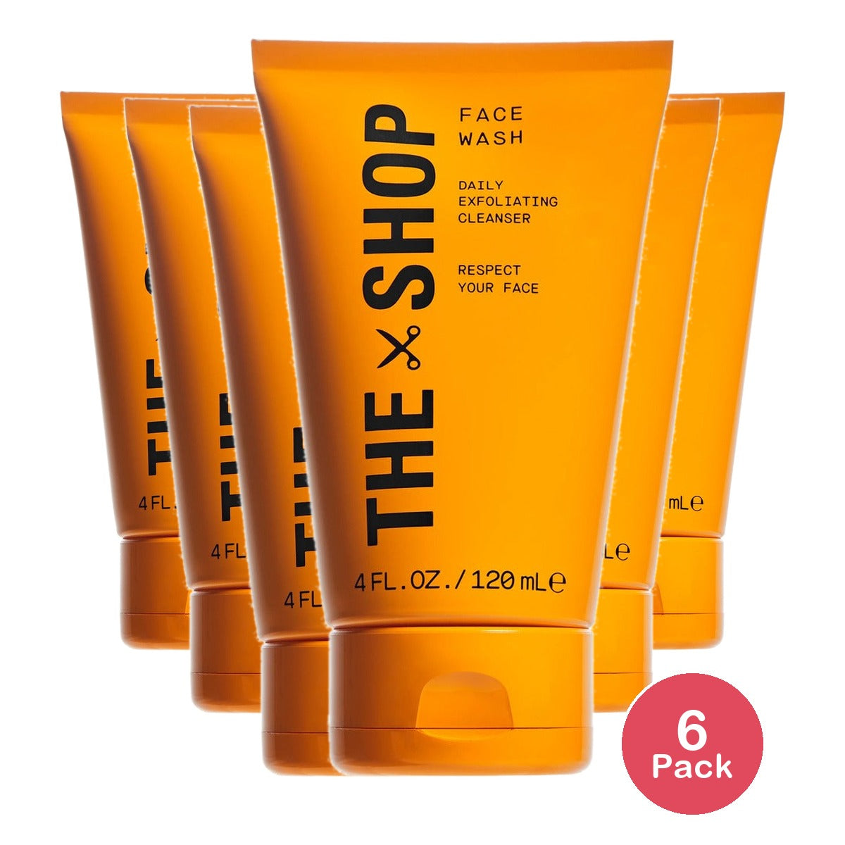 The Shop Face Wash Daily Exfoliating Cleanser 5 Oz (Pack of 6)