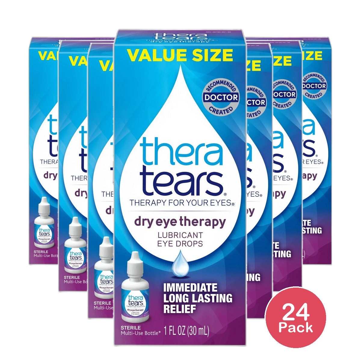 Thera Tears Lubricant Eye Drops1Oz (Pack of 24)