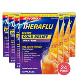 TheraFlu Nighttime Severe Cold Relief Honey Lemon Flavor Powder 3.7oz (Pack of 24)