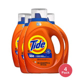 Tide Liquid Detergent Original Scent 92oz (25 Loads) (Pack of 4)