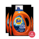 Tide Liquid Detergent OXI with Odor Remover 92oz (Pack of 4)
