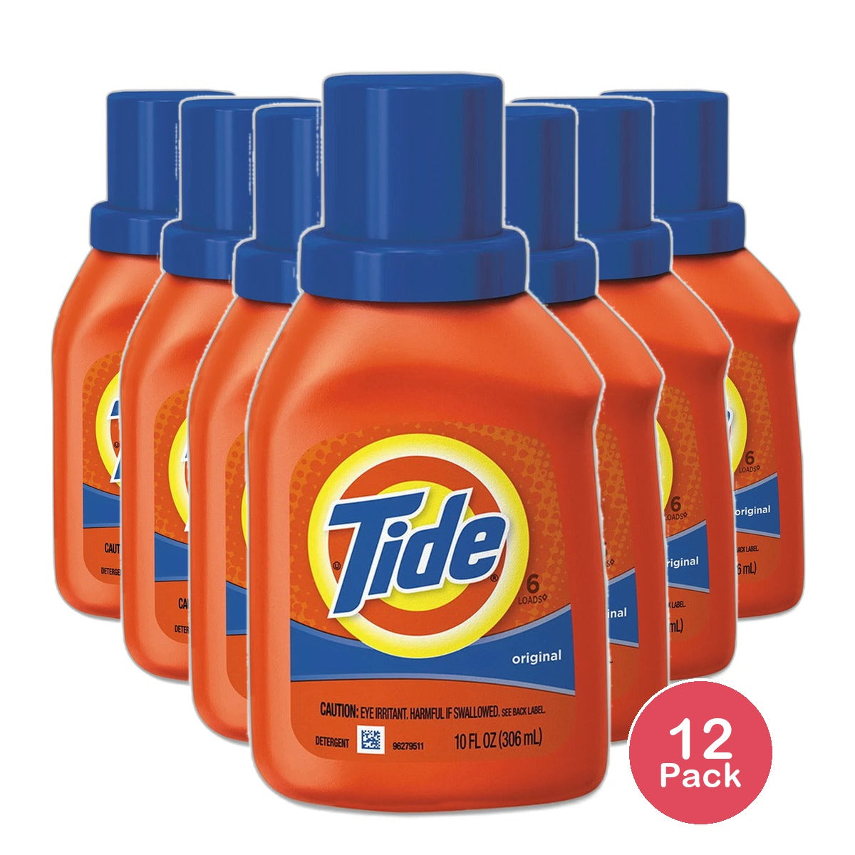 Tide Liquid Laundry Detergent Original Scent 6 Loads 10Oz (Pack of 12)