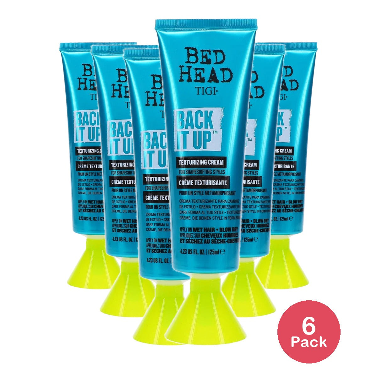 TIGI Bed Head Back It Up Texturizing Cream - 4.23 fl oz (Pack of 6)