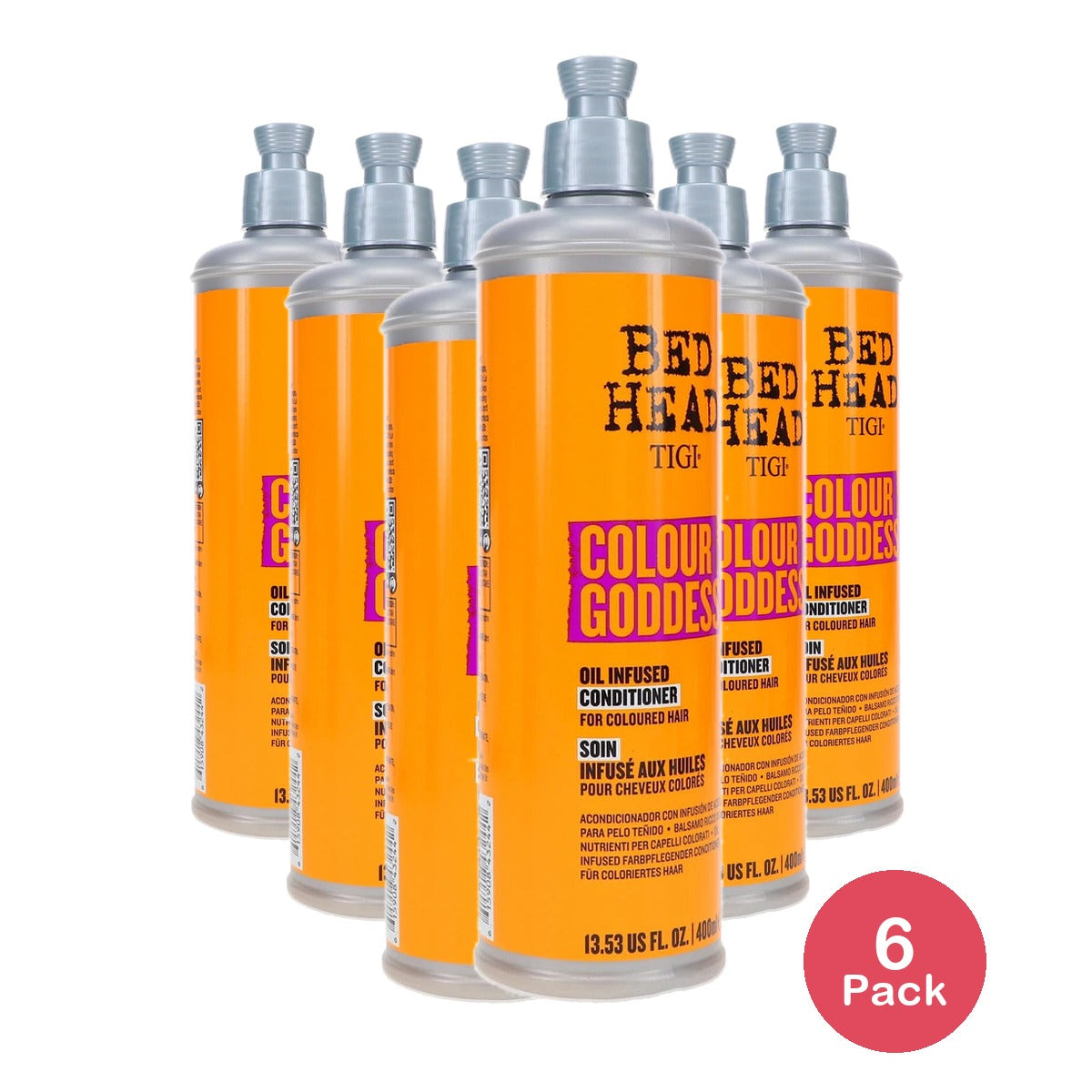 TIGI Bed Head Colour Goddess Oil Infused Conditioner 13.53 oz (Pack of 6)