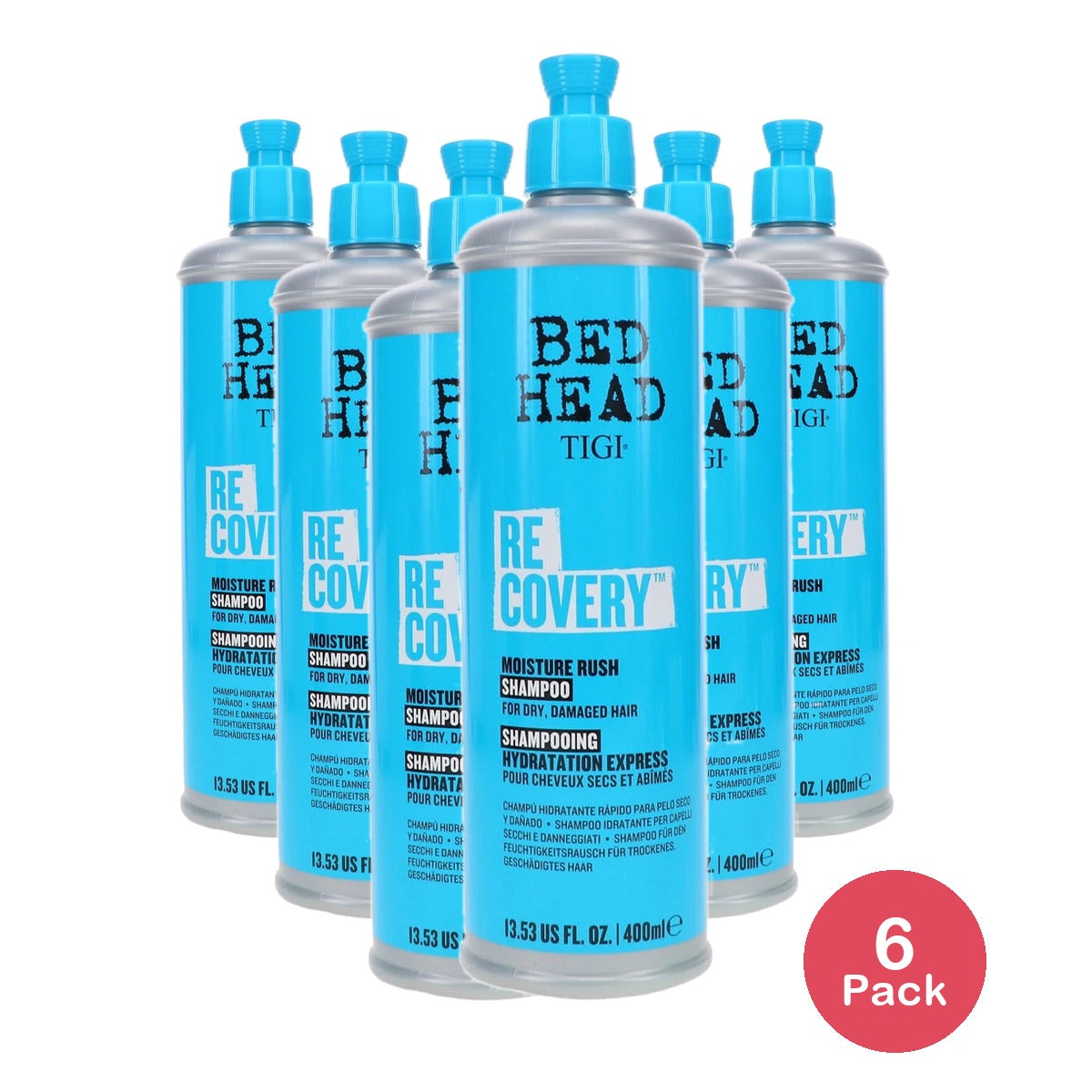 Tigi Bed Head Recovery Shampoo, 13.53-oz, from Purebeauty Salon & Spa (Pack of 6)