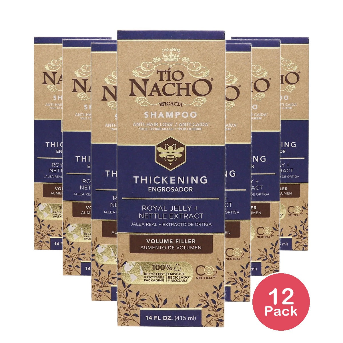 Tio Nacho Volume Filler Shampoo - 14 fl Oz (Pack of 12)